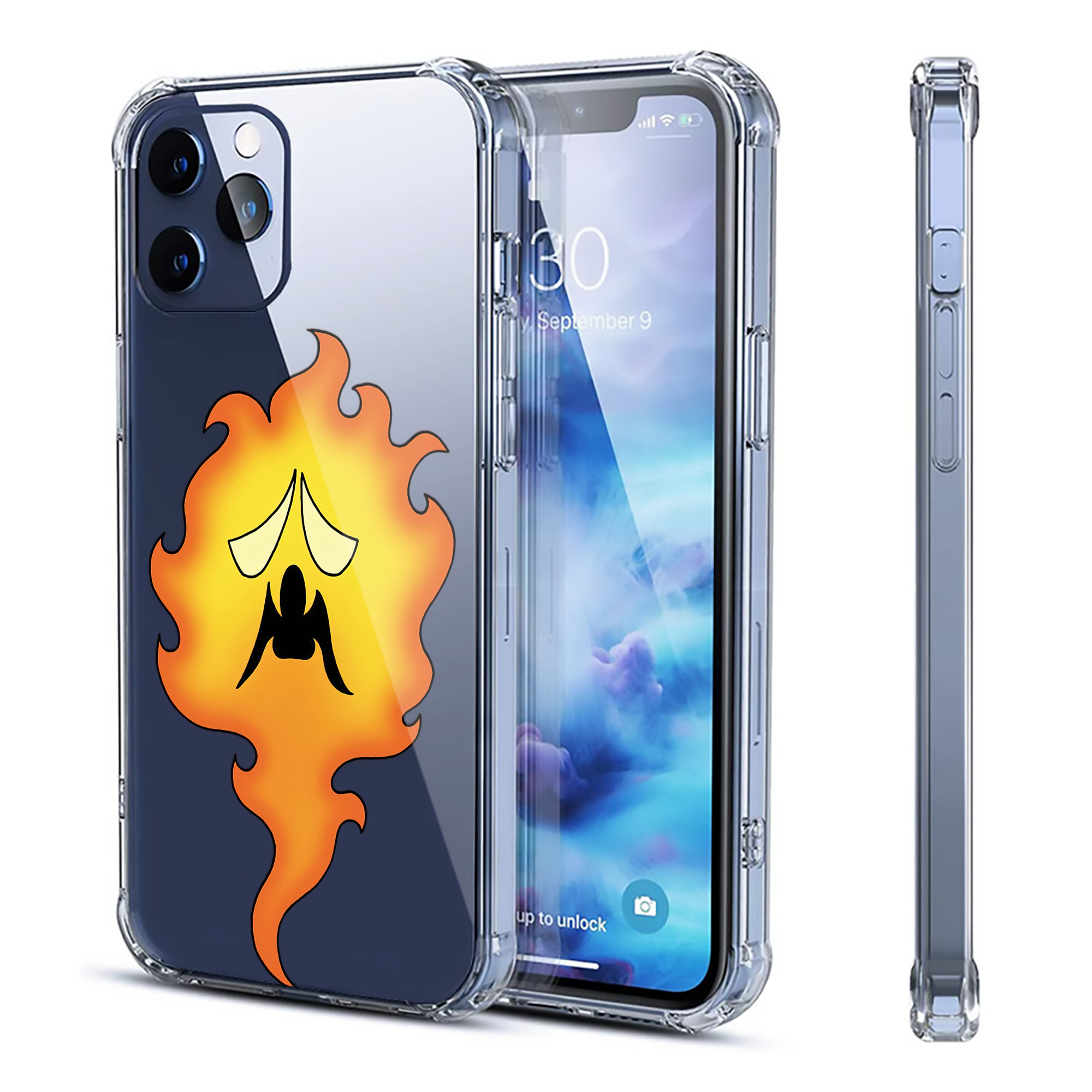 （画像用） ドラゴンクエスト Doragon Kuesuto Dragon Quest 【iPhone 12シリーズ対応】透明スマホケース（クリアソフトケース）